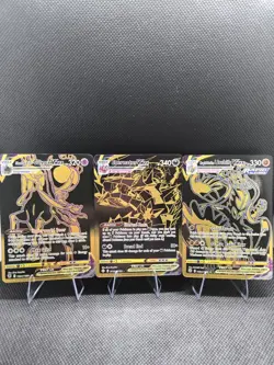 Pokemon VMAX Gold Secret Lot - Shadow Rider Calyrex / Eternatus / Urshifu - NM - - Image 1