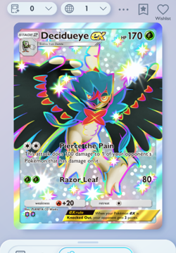 Pokemon TCG POCKET - Decidueye EX Shiny 2?, Mega-Rising, English - Image 1
