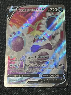 Pokemon TCG Crabominable V Fusion Strike 248/264 Holo Full Art Ultra Rare - Image 1