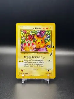 POKEMON CELEBRATIONS CLASSIC COLL. #24 BIRTHDAY PIKACHU HOLO - NM - Image 1