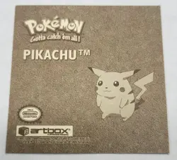 Pokemon Pikachu Stickers Series 1 Gold #G08 Artbox 1999 - Image 2