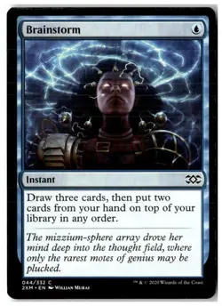 MTG Brainstorm - Double Masters Moderately Played English - Image 1