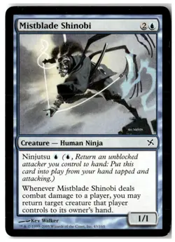 MTG Mistblade Shinobi - Betrayers of Kamigawa Moderately Played English - Image 1