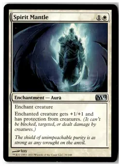 MTG Spirit Mantle - Magic 2012 (M12) Moderately Played English - Image 1