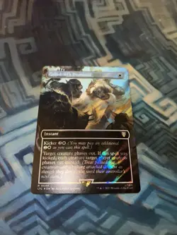 MTG Borderless Surge Foil Galadriel's Dismissal NM Unplayed Commander: LotR - Image 1