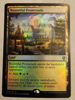 Bountiful Promenade CLB #348 Rare Foil Land NM+ - Image 1