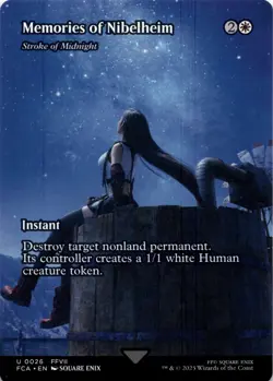 Memories of Nibelheim - Stroke of Midnight (Showcase) Final Fantasy Magic MTG NM - Image 1