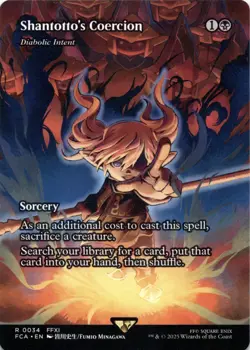 Shantotto's Coercion - Diabolic Intent (Showcase) Final Fantasy Magic MTG NM - Image 1