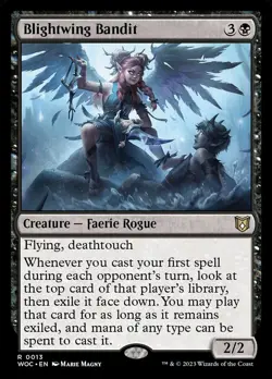 1 Blightwing Bandit Wilds of Eldraine Commander MTG Magic the Gathering NM - Image 1