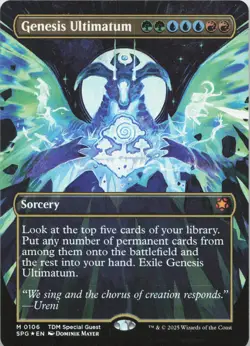 Genesis Ultimatum (Borderless) - FOIL - M Special Guests 106 - MTG - Image 1