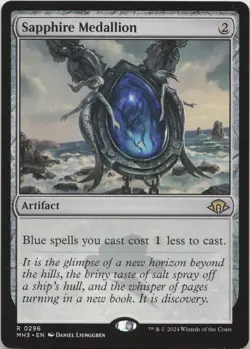 Sapphire Medallion R Modern Horizons 3 296 NM MTG - Image 1