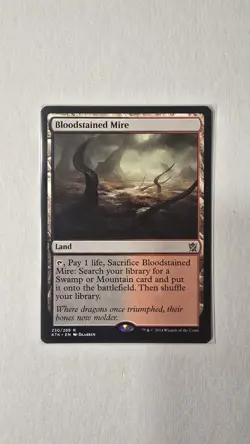 Magic the Gathering Bloodstained Mire 230 Khans of Tarkir 2014 Mint Condition - Image 3
