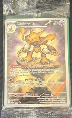 Pokemon TCG - Alakazam 009 Black Star Promo - Mega Evolution NM SEALED - Image 1