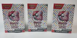 Pokemon TCG Scarlet & Violet 151 Booster Bundle Lot of 3 Sealed New Factory Seal - Image 1