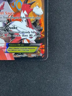 Team Magma's Groudon EX 15/34 Double Crisis Holo Pokemon Card, Damaged - Image 5