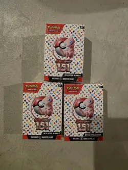 Pokemon TCG 151 Booster Bundle Factory Sealed Lot Of 3 - Image 1