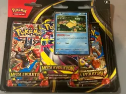 Pokemon TCG Mega Evolution 3 Pack Blister Psyduck Promo Sealed. - Image 1