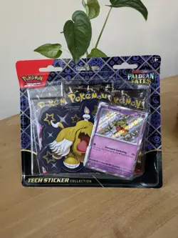Pokemon Scarlet & Violet Paldean Fates 3 Pack Blister Greavard NEW ✅FREE SHIP✅ - Image 1