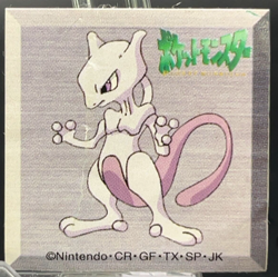 Mewtwo Pokemon Mini Sticker Cards 1998 Banpresto Nintendo TCG Japan Vintage - Image 1