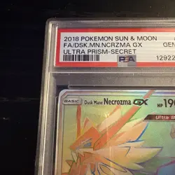 Pokemon Dusk Mane Necrozma GX (Secrect Rare)2018 Sun and Moon Ultra Prism PSA 10 - Image 2