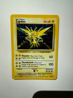Pokemon TCG Zapdos Base Set 16/102 Holo Unlimited Rare (LP) - Image 2