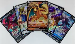 Japanese Pokemon card bulk lot, 100Assorted Cards 3 Holos 2 Rare EX V ART - Image 2