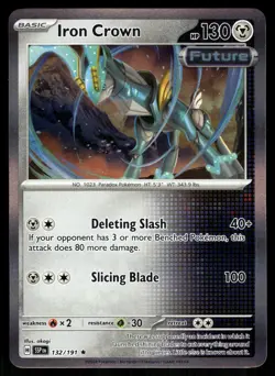 Iron Crown Holo 132/191 SV08: Surging Sparks Pokemon - Image 1