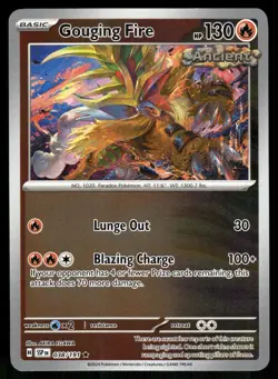 Gouging Fire Reverse Holo 038/191 SV08: Surging Sparks Pokemon - Image 1