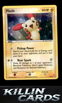 Plusle 6/12 Pokemon Common EX Trainer Kit 2: Plusle & Minun Card DM - Image 1