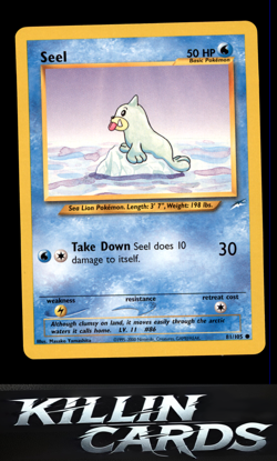 Seel 081/105 Pokemon Common Neo Destiny Card LP - Image 1
