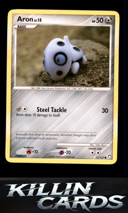 Aron 71/123 Pokemon Common Mysterious Treasures Card LP - Image 1