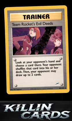 Team Rocket's Evil Deeds 103/105 Pokemon Uncommon Neo Destiny Card LP - Image 1