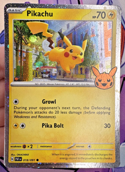 Pikachu 018/091 Halloween Holo Pokemon Trading Card Game 🌺 - Image 1