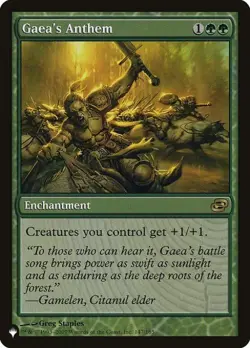 ~ Gaea's Anthem ~ NM ~ The List ~ MTG ~ - Image 1