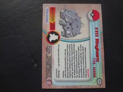 2000 Topps Pokemon Chrome #111 Rhyhorn Series 2 Trading Cards *Corner Ding* - Image 2
