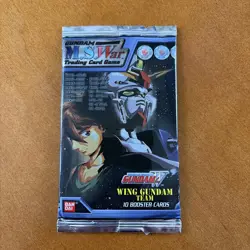 Gundam M.S. War Trading Card Game Wing Gundam Team 10 Card Booster Pack Sealed - Image 1