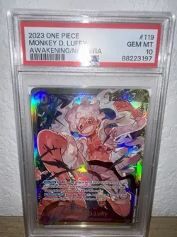 Monkey D Luffy OP05-119 SEC PSA 10 One Piece Card Game Awakening Of The New Era - Image 4