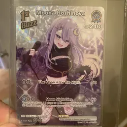 Hololive CARD GAME hBP01-091 Moona Hoshinova UR Blooming Radiance ENGLISH NM - Image 1