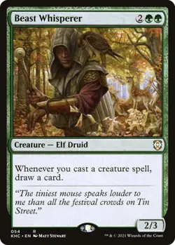 Beast Whisperer MTG Magic the Gathering Kaldheim LP Lightly Played - Image 1