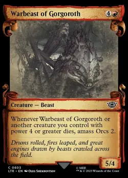 Warbeast of Gorgoroth - Foil - Showcase Scrolls x1 - Universe Beyond: The Lord o - Image 1