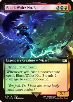 Black Waltz No. 3 Foil Extended Art Final Fantasy MTG NM - Image 1