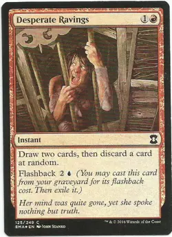 1x Foil - Desperate Ravings - Magic the Gathering MTG Eternal Masters - Image 1