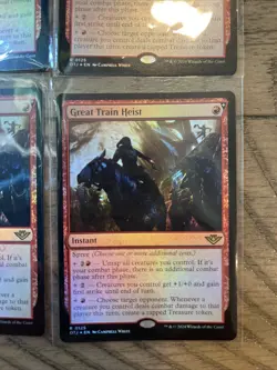 MTG Great Train Heist X 4 Foil Outlaws of Thunder Junction 0125 Foil NM - Image 2
