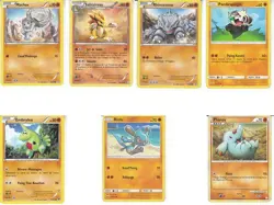 LOT DE 7 CARTES POKEMON TYPE COMBAT SABLAIREAU MACHOC RHINOCORNE PHANPY RIOLU - Image 1