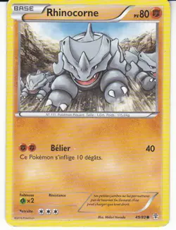 LOT DE 7 CARTES POKEMON TYPE COMBAT SABLAIREAU MACHOC RHINOCORNE PHANPY RIOLU - Image 4