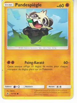 LOT DE 7 CARTES POKEMON TYPE COMBAT SABLAIREAU MACHOC RHINOCORNE PHANPY RIOLU - Image 5