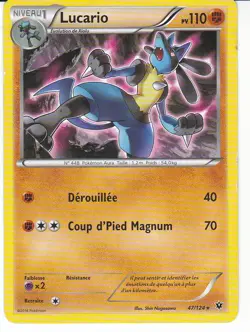 LOT DE 6 CARTES POKEMON TYPE COMBAT LUCARIO MACHOC GRAVALANCH KICKLEE CRABAGARRE - Image 2