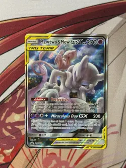 Pokemon Mewtwo & Mew GX SM191 Tag Team Black Star Promo Sun & Moon PACK FRESH - Image 1