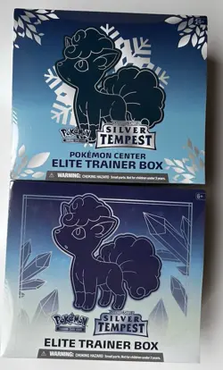 Set of Two Silver Tempest TCG Elite Trainer Boxes ETBs SEALED - 1 Pokemon Center - Image 1