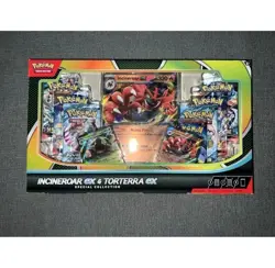 BRAND NEW Pokemon TCG - Incineroar ex & Torterra ex Special Collection SHIPS NOW - Image 1